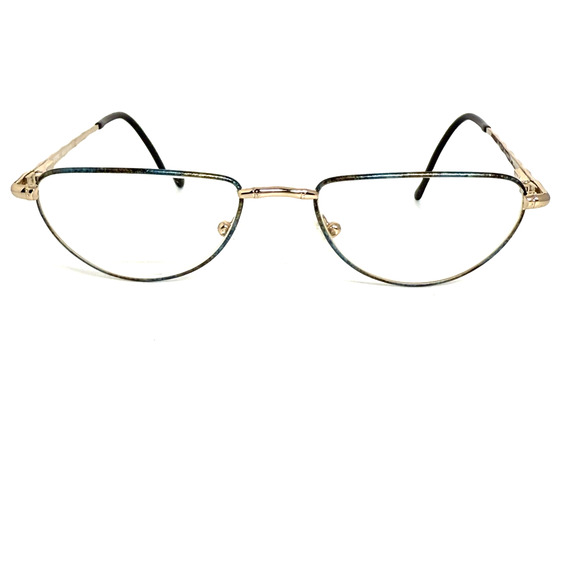 Vintage Fendi F 28 Shimmer Jade Gold, Multi Color 52[]18-145 eyeglasses H18204 - Picture 1 of 7